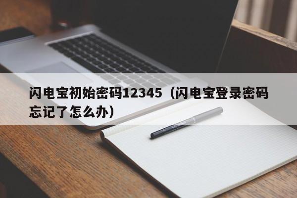 闪电宝初始密码12345（闪电宝登录密码忘记了怎么办）